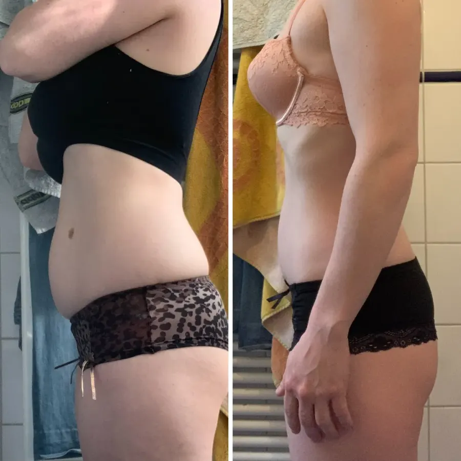 Transformation avant / après de Marie P.