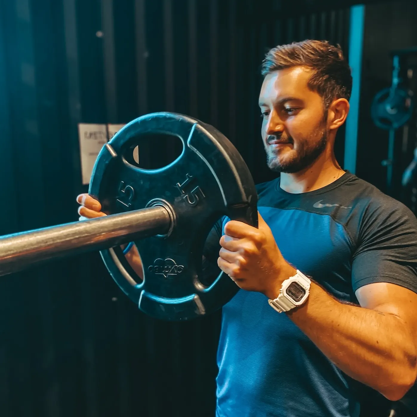 Emilien Mary, coach fitness et nutrition, à l’entraînement